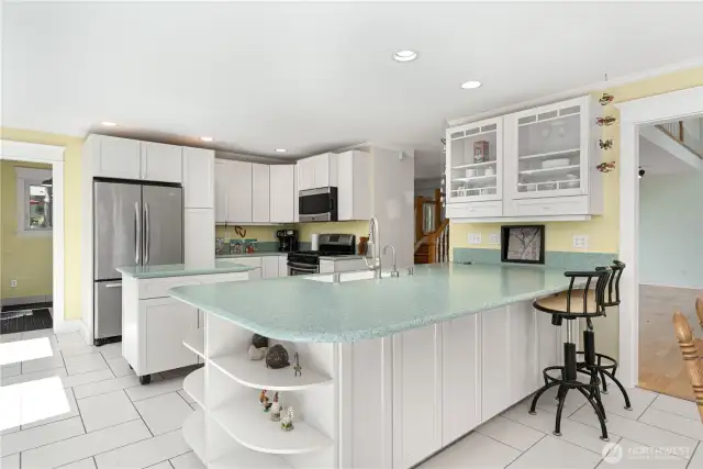 Large kitchen.