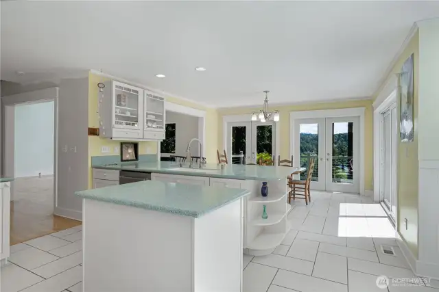 Kitchen looking toward dining area.