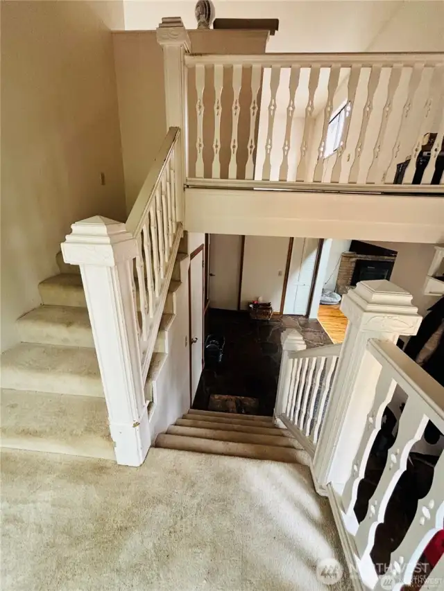 Stairs down to Entry