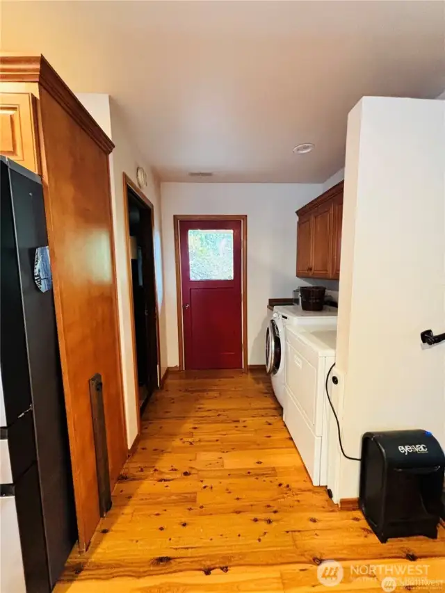 Back door and Laundry Area