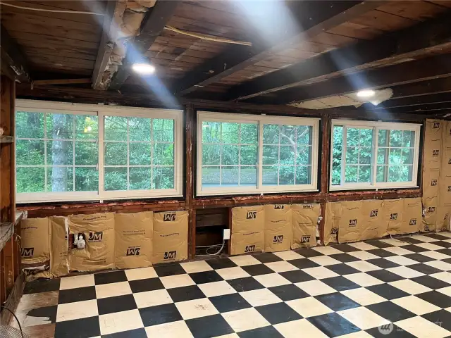 Total unfinished upstairs 540 sq ft