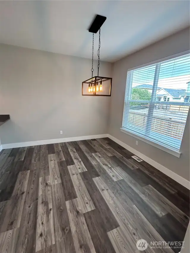 Dining room - Window coverings are included in the purchase! *Previous Build