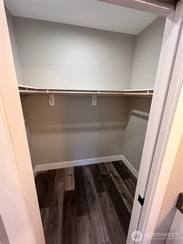 Main floor primary walk-in closet. *pervious build