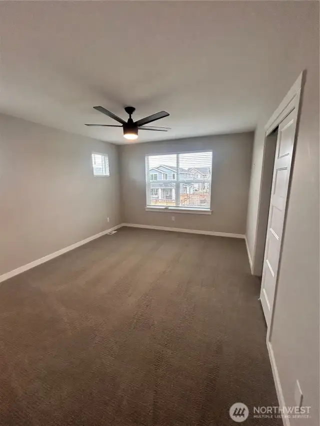 Second primary suite with walk in closet. *previous build