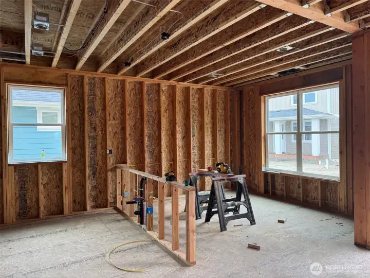 Construction photo 9/10/25 - Dining Room