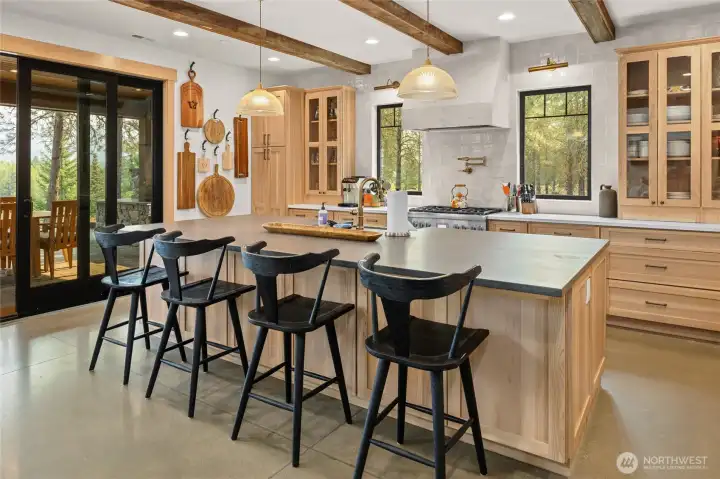 Kitchen with island seating
