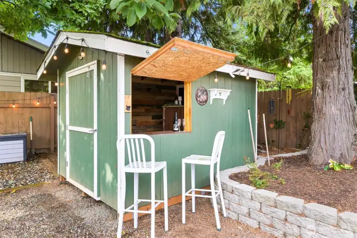 Imagine the fun entertaining in this private, low maintenance backyard