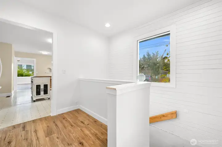 Mud room transition from