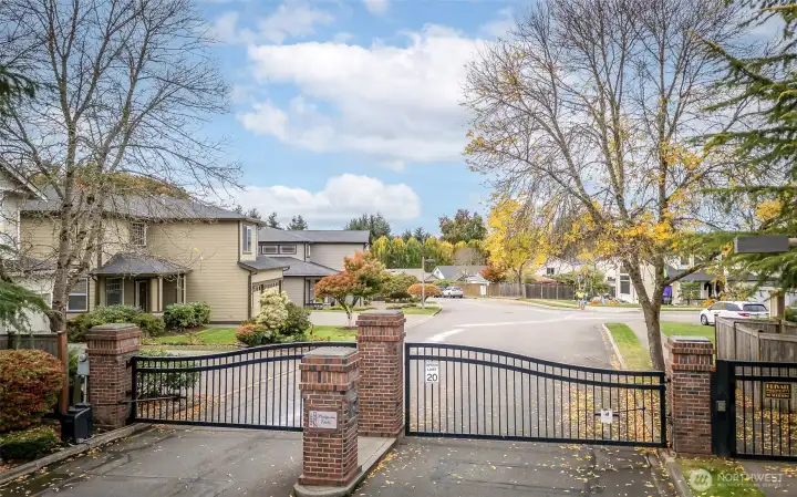 Safety & security with single, gated entrance.