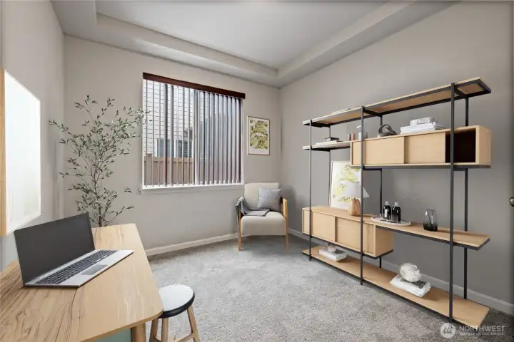 Virtually Staged. Main floor office