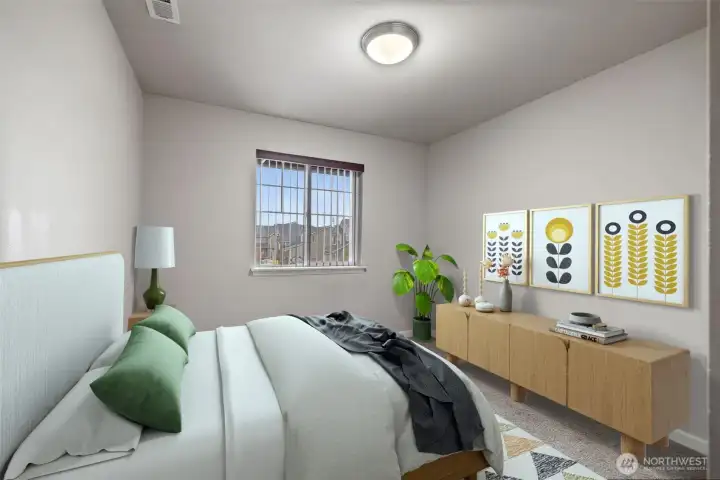 Virtually Staged. Bedroom #2