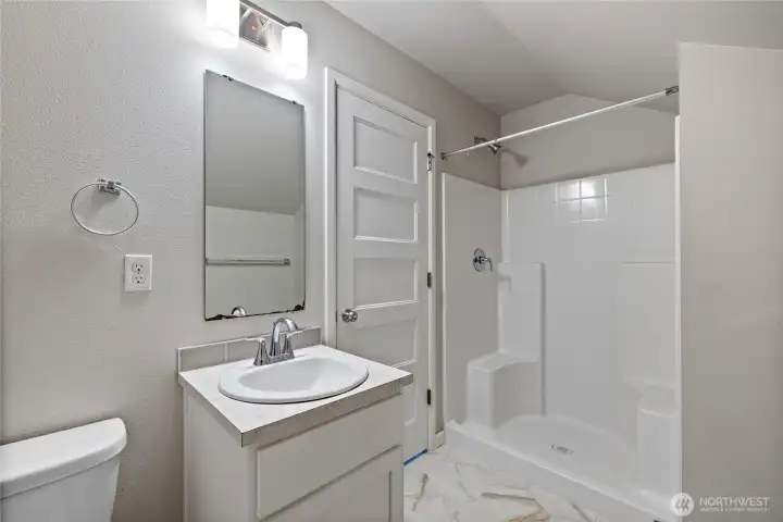3/4 Bathroom on 3rd floor