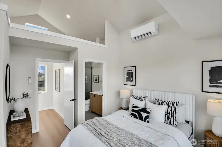 The primary suite includes a loft which can be used as your lifestyle inspires you.