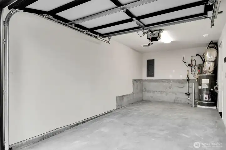 the garage door provides plenty of light