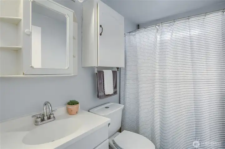 updated & remodeled bathroom