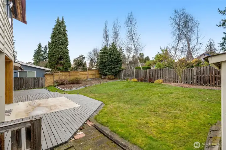 Fully Fenced Backyard