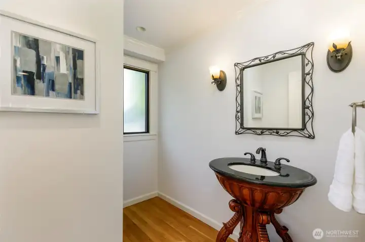Main floor powder room
