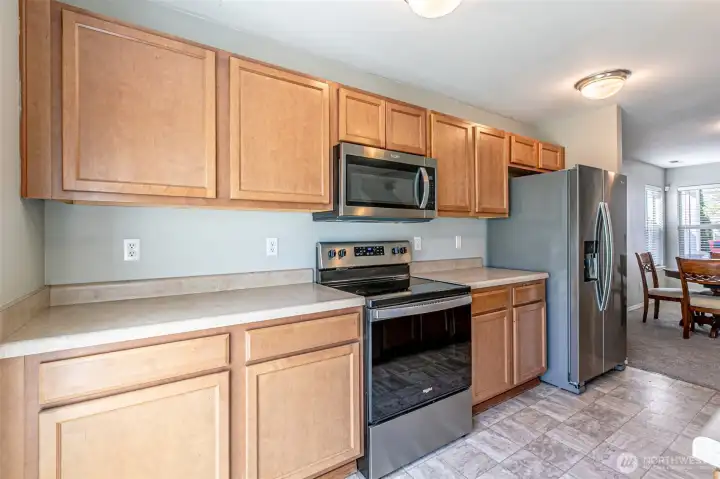Second view of the kitchen, full appliance package stays with the home.