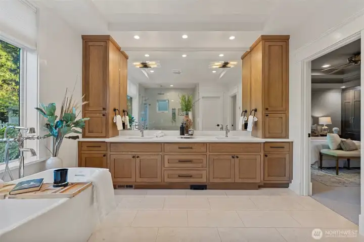 Primary Bathroom is an Extension of the Bedroom