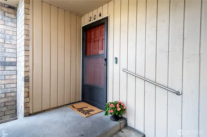 Front 2 step entry ground level. Welcome Home!