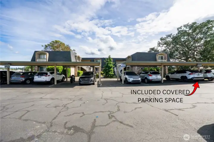 Designated Covered Parking Space for #204
