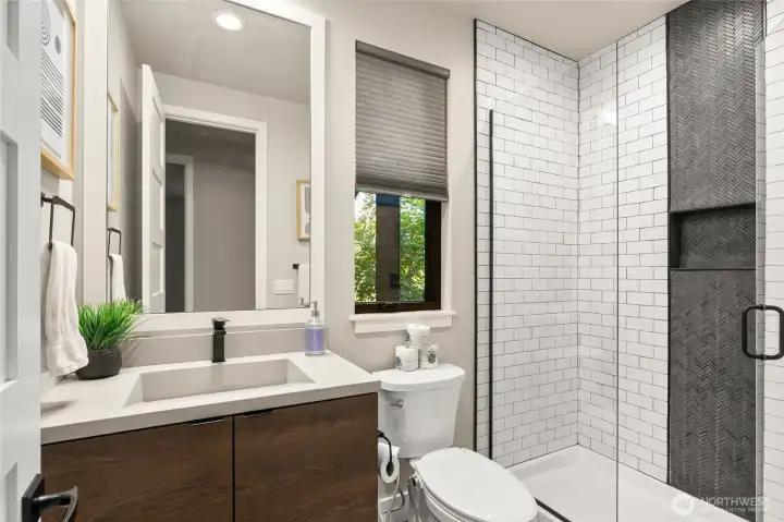 Three quarter bath on main