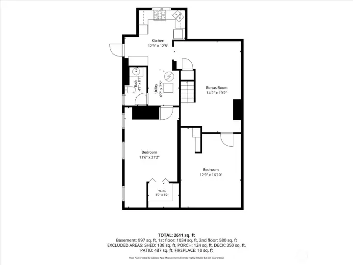 Finished Lower Level Floor Plan Finished Lower Level Floor Plan