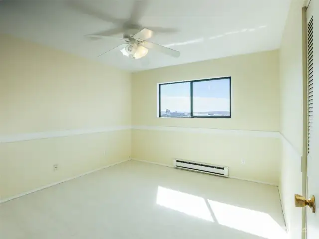 Big second bedroom with water views.