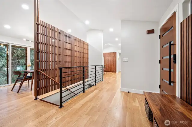 New hardwood floors in main living area as well as door, architectural finishes and lighting that make this home current.