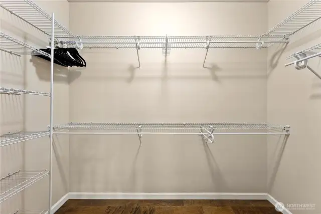 Walk-in Closet with Shelving