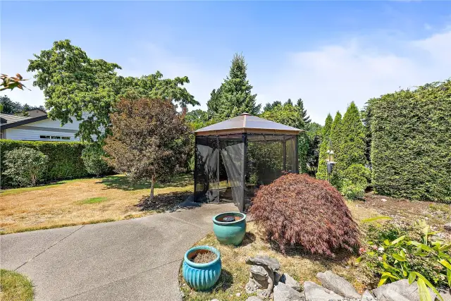 Low Maintenance Landscaping and Gazebo