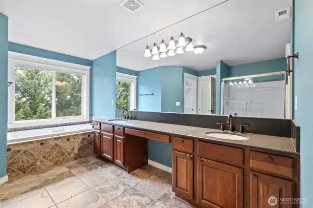 Primary attached bathroom