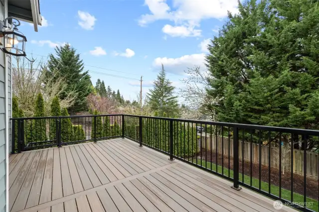 Back deck off main level