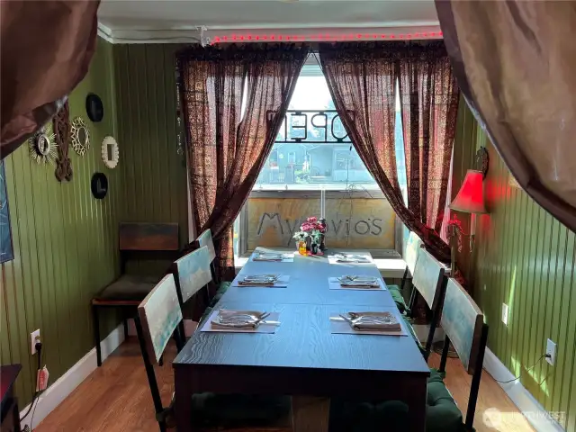 A private room is also available.