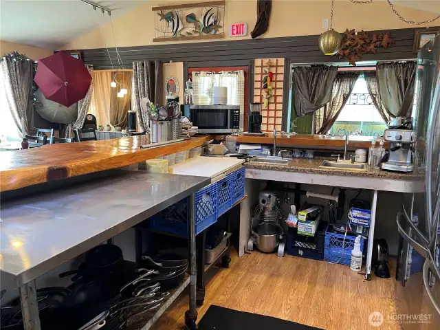 More prep and serving area.