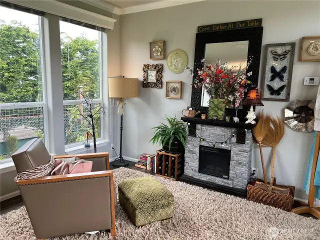 Charm is the optimum word for this lovely living space.