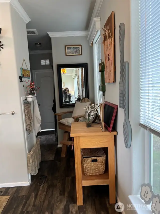 On the opposite side of the home is the Primary Suite.