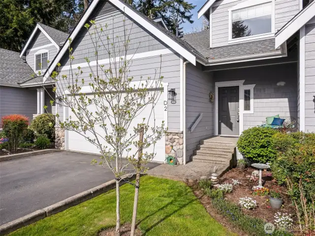 You'll appreciate the double-car garage with room for addition parking on the pad. (Plus, there is guest parking as well!)