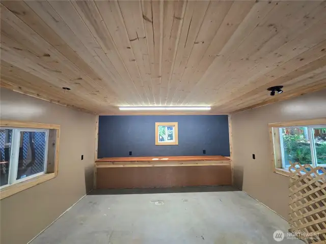 This new, fully insulated shop/shed, easily converts to additional living space.