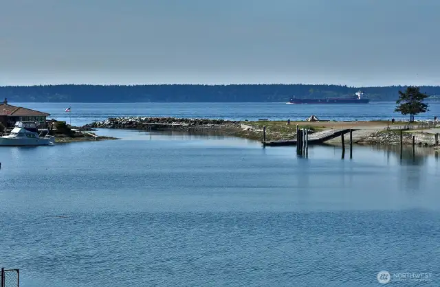 Unobstructed west side views with community boat launch within eye sight.