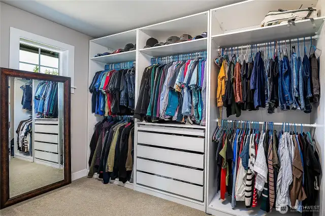 Primary walk-in closet