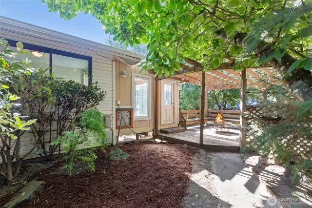 Serene backyard