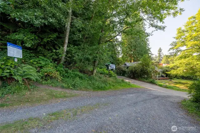Tucked away at the end of a dead end road.