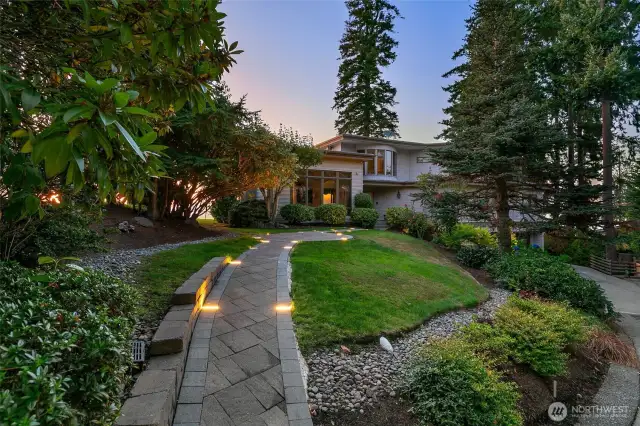 Front walkway lights.