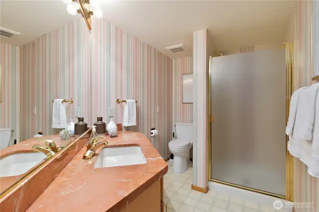 Lower level bath