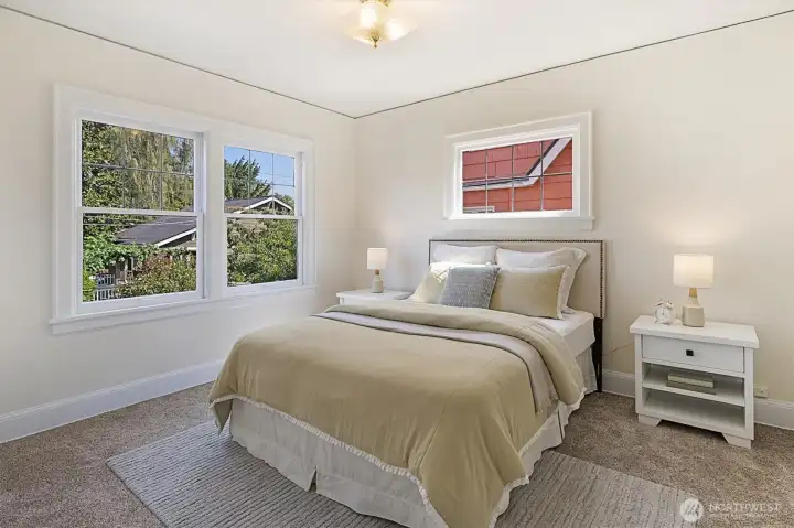 Spacious main level bedroom.