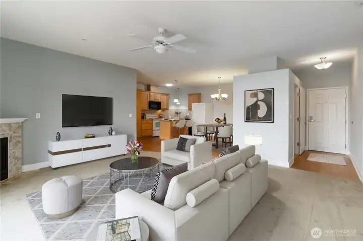 View Looking Back from Slider-Virtually Staged