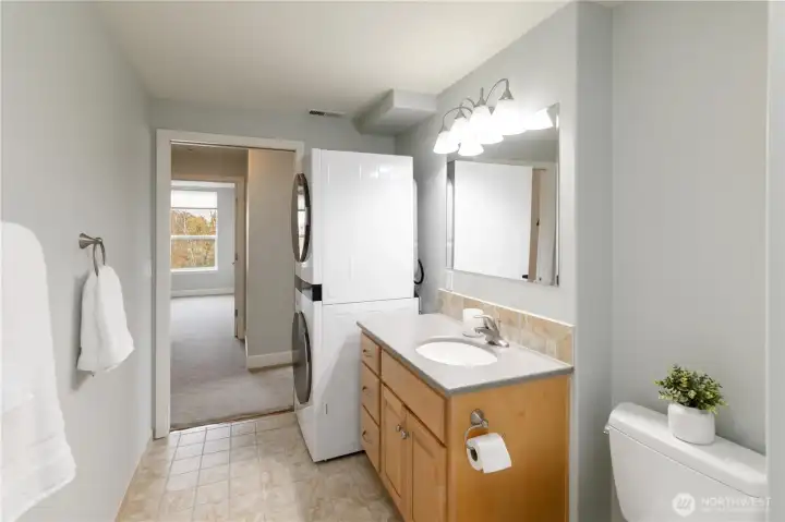 Main Full Bath with Laundry