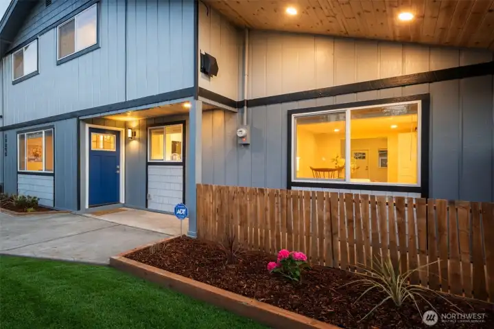 Front Entrance (Grass seed is sprouting now - this is edited grass)