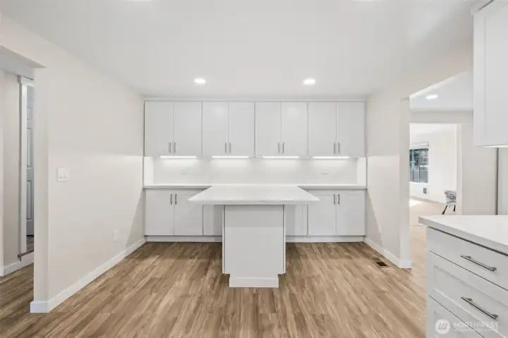 Other side of Kitchen with Eating Bar